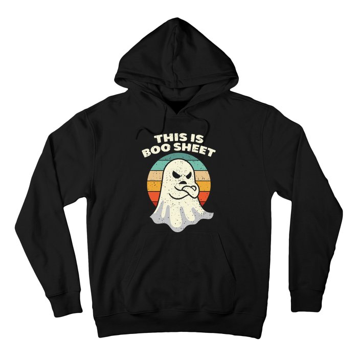 This Is Boo Sheet Ghost Retro Halloween Costume Hoodie