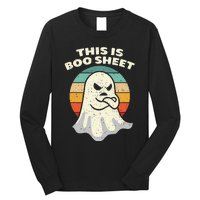 This Is Boo Sheet Ghost Retro Halloween Costume Long Sleeve Shirt