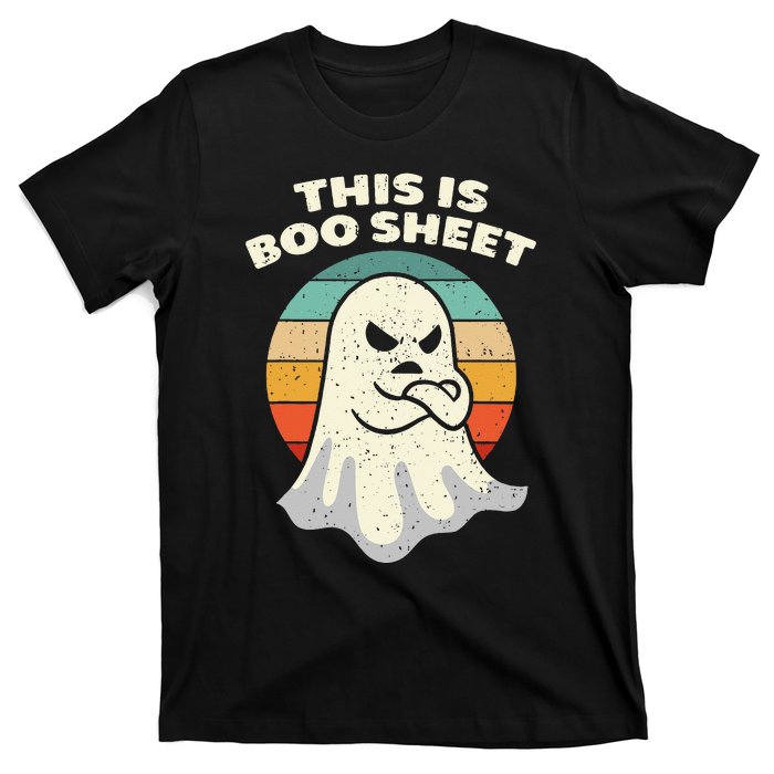 This Is Boo Sheet Ghost Retro Halloween Costume T-Shirt