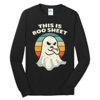 This Is Boo Sheet Ghost Retro Halloween Costume Tall Long Sleeve T-Shirt