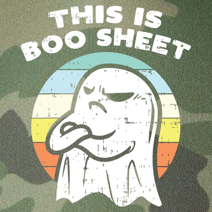This Is Boo Sheet Ghost Retro Halloween Costume Legacy Tie Dye Trucker Hat
