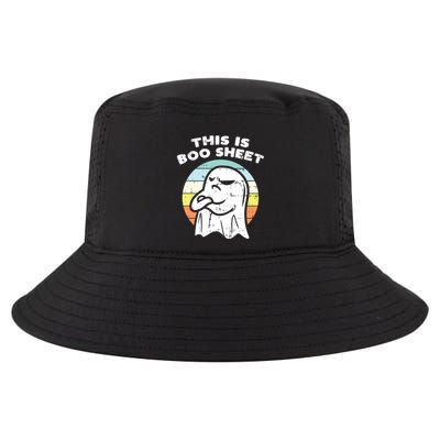 This Is Boo Sheet Ghost Retro Halloween Costume Cool Comfort Performance Bucket Hat