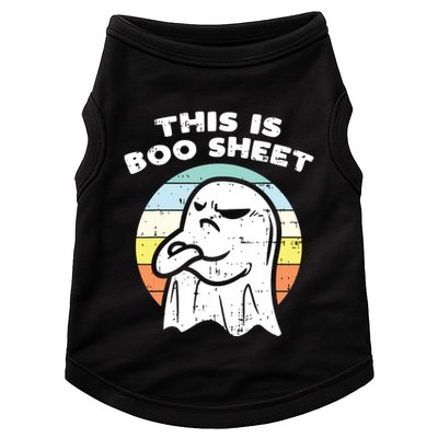 This Is Boo Sheet Ghost Retro Halloween Costume Doggie Tank