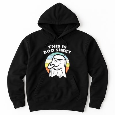 This Is Boo Sheet Ghost Retro Halloween Costume Hoodie