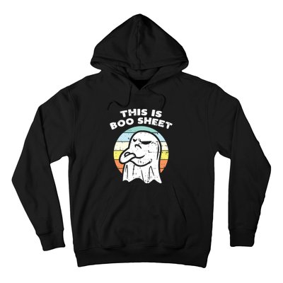 This Is Boo Sheet Ghost Retro Halloween Costume Hoodie