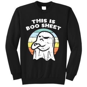 This Is Boo Sheet Ghost Retro Halloween Costume Sweatshirt