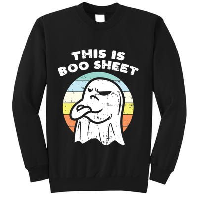 This Is Boo Sheet Ghost Retro Halloween Costume Sweatshirt