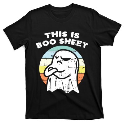 This Is Boo Sheet Ghost Retro Halloween Costume T-Shirt