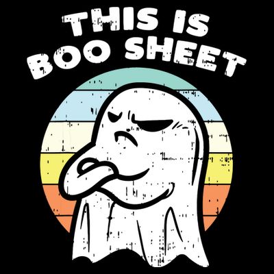 This Is Boo Sheet Ghost Retro Halloween Costume T-Shirt