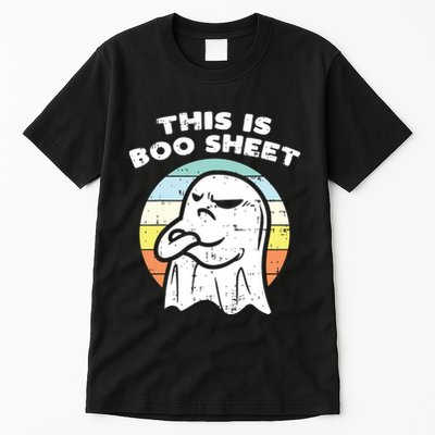 This Is Boo Sheet Ghost Retro Halloween Costume Tall T-Shirt