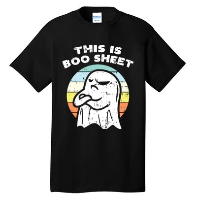 This Is Boo Sheet Ghost Retro Halloween Costume Tall T-Shirt