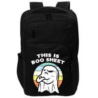 This Is Boo Sheet Ghost Retro Halloween Costume Impact Tech Backpack