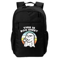 This Is Boo Sheet Ghost Retro Halloween Costume Backpack