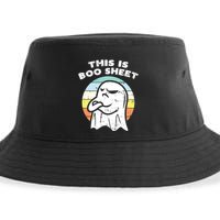This Is Boo Sheet Ghost Retro Halloween Costume Sustainable Bucket Hat