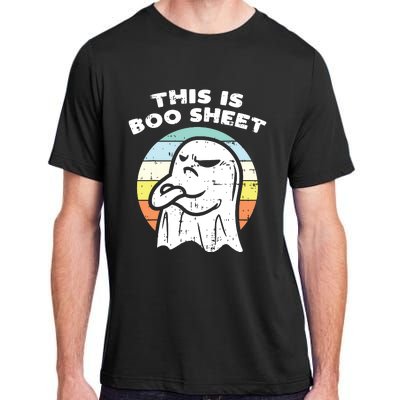 This Is Boo Sheet Ghost Retro Halloween Costume Adult ChromaSoft Performance T-Shirt