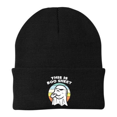 This Is Boo Sheet Ghost Retro Halloween Costume Beanie
