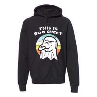 This Is Boo Sheet Ghost Retro Halloween Costume Premium Hoodie