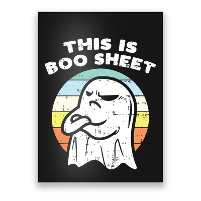This Is Boo Sheet Ghost Retro Halloween Costume Poster