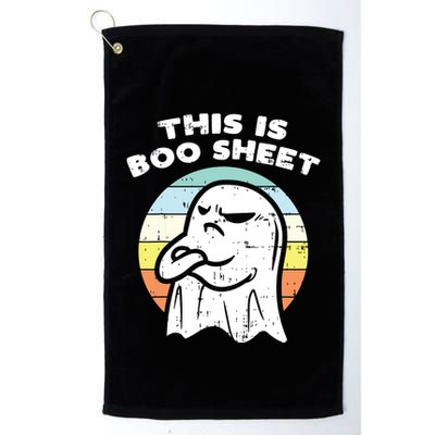 This Is Boo Sheet Ghost Retro Halloween Costume Golf Towel