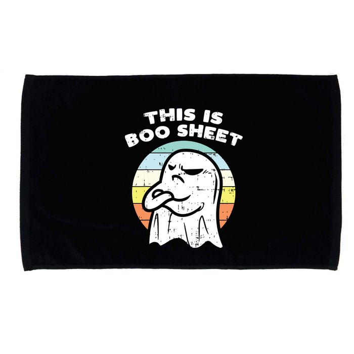 This Is Boo Sheet Ghost Retro Halloween Costume Microfiber Hand Towel