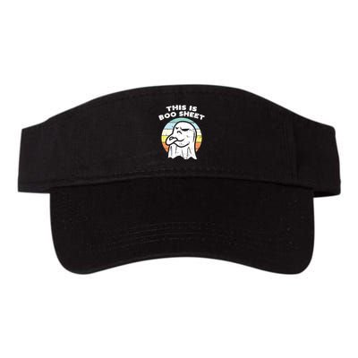 This Is Boo Sheet Ghost Retro Halloween Costume Visor