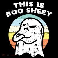 This Is Boo Sheet Ghost Retro Halloween Costume Short Acrylic Beanie