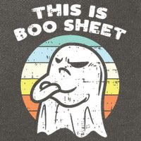 This Is Boo Sheet Ghost Retro Halloween Costume Cotton Canvas Backpack