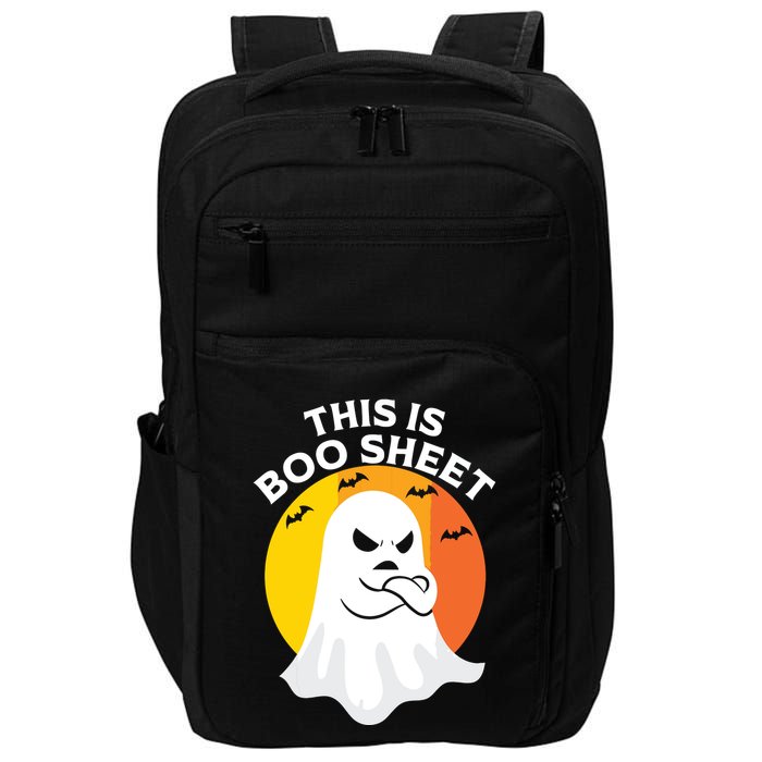 This Is Boo Sheet Ghost Retro Halloween Costume Impact Tech Backpack
