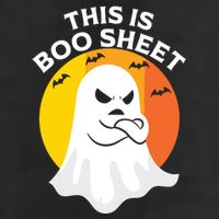 This Is Boo Sheet Ghost Retro Halloween Costume Adult Drive Performance Visor