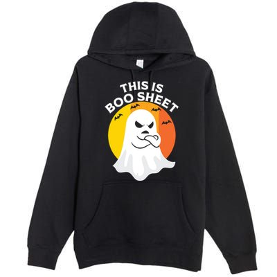 This Is Boo Sheet Ghost Retro Halloween Costume Premium Pullover Hoodie