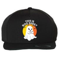 This Is Boo Sheet Ghost Retro Halloween Costume Wool Snapback Cap