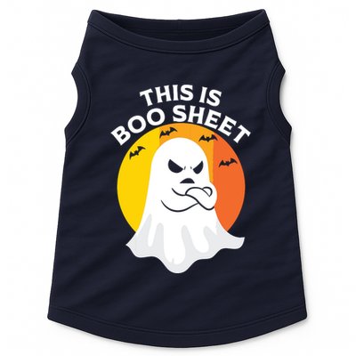 This Is Boo Sheet Ghost Retro Halloween Costume Doggie Tank