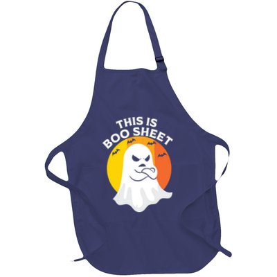 This Is Boo Sheet Ghost Retro Halloween Costume Apron