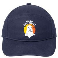 This Is Boo Sheet Ghost Retro Halloween Costume 7-Panel Snapback Hat