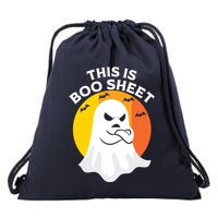 This Is Boo Sheet Ghost Retro Halloween Costume Drawstring Bag