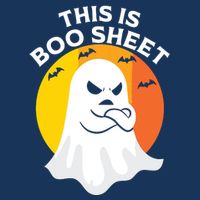 This Is Boo Sheet Ghost Retro Halloween Costume 16 in Basic Backpack