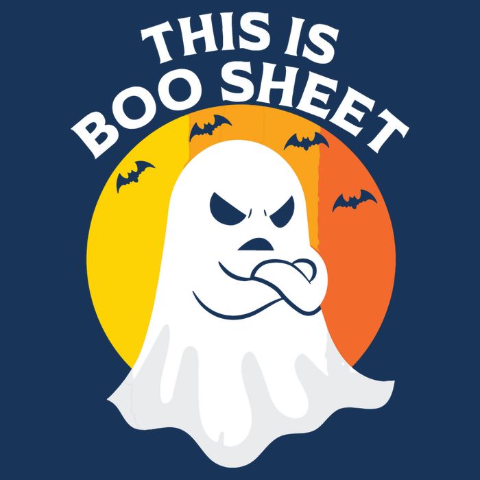 This Is Boo Sheet Ghost Retro Halloween Costume 16 in Basic Backpack
