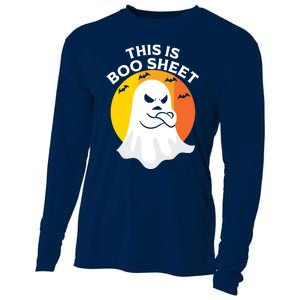 This Is Boo Sheet Ghost Retro Halloween Costume Cooling Performance Long Sleeve Crew