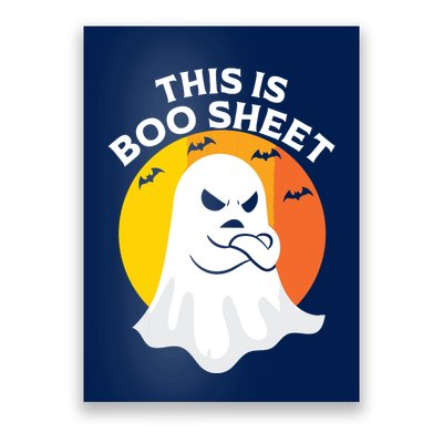 This Is Boo Sheet Ghost Retro Halloween Costume Poster