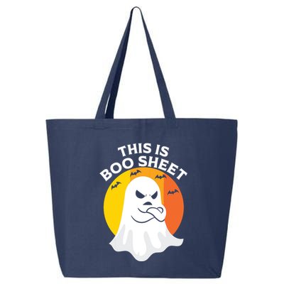 This Is Boo Sheet Ghost Retro Halloween Costume 25L Jumbo Tote