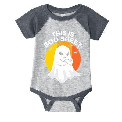 This Is Boo Sheet Ghost Retro Halloween Costume Infant Baby Jersey Bodysuit