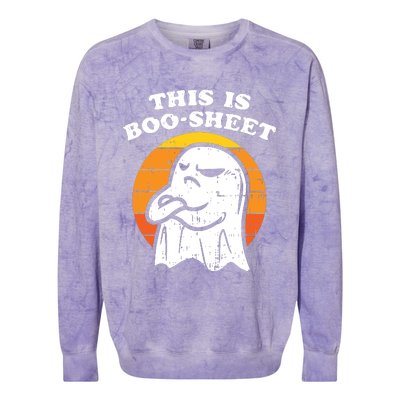 This Is Boosheet Ghost Halloween Colorblast Crewneck Sweatshirt