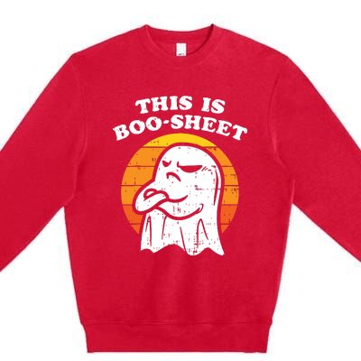 This Is Boosheet Ghost Halloween Premium Crewneck Sweatshirt