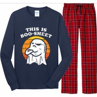 This Is Boosheet Ghost Halloween Long Sleeve Pajama Set