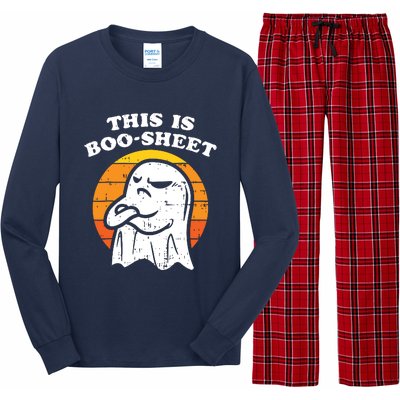 This Is Boosheet Ghost Halloween Long Sleeve Pajama Set