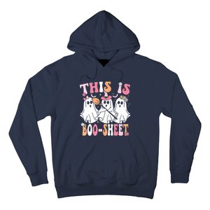 This Is Boosheet Halloween Ghost Costume Retro Groovy Hoodie