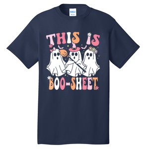 This Is Boosheet Halloween Ghost Costume Retro Groovy Tall T-Shirt