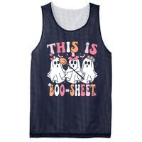 This Is Boosheet Halloween Ghost Costume Retro Groovy Mesh Reversible Basketball Jersey Tank