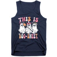 This Is Boosheet Halloween Ghost Costume Retro Groovy Tank Top