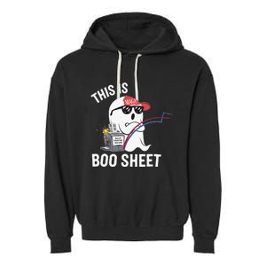 This Is Boo Sheet Election Day Ghost Of Trump Voter Garment-Dyed Fleece Hoodie